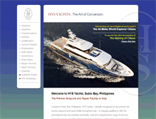 Tablet Screenshot of hys-yachts.com
